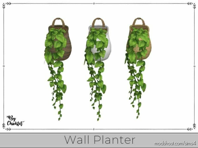 Sims 4 Object Mod: Plant Lover Hanging Wall Planter (Featured)