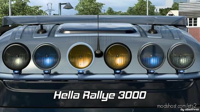 ETS2 Headlights Part Mod: Hella Rallye 3000 V1.6 1.42 (Featured)