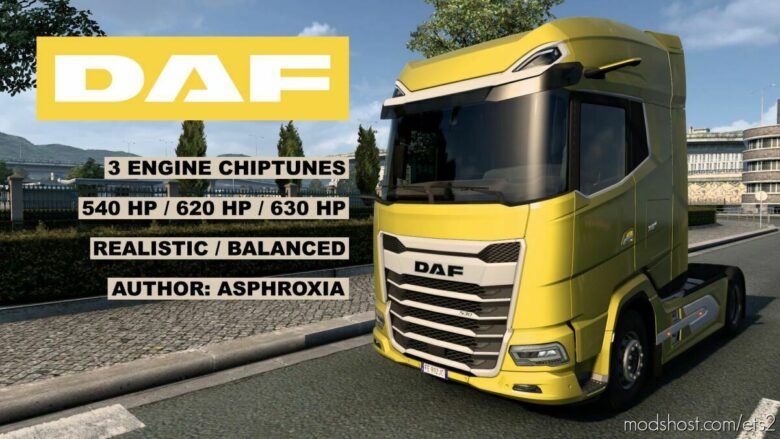 ETS2 Engines Part Mod: Chiptuned MX-13 For DAF 2021 V1.2 (Featured)