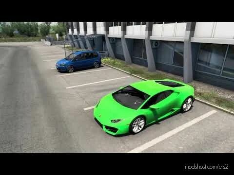 ETS2 Lamborghini Mod: Huracan 5.2L V10 Sound 1.42 (Featured)