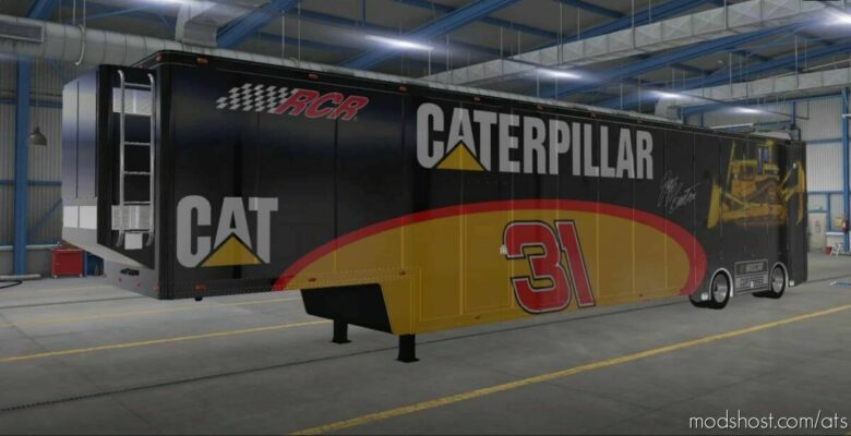 ATS Mod: Nascar Featherlite Trailer Skins V1.3 1.42 (Featured)