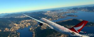 MSFS 2020 Hong Kong Livery Mod: Cathay Dragon “THE Spirit Of Hong Kong” (B-Hyb) Headwind A330Neo-900 8K (Image #2)