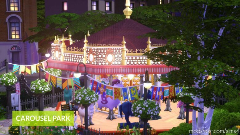 Sims 4 House Mod: Carousel Park – NO CC (Featured)