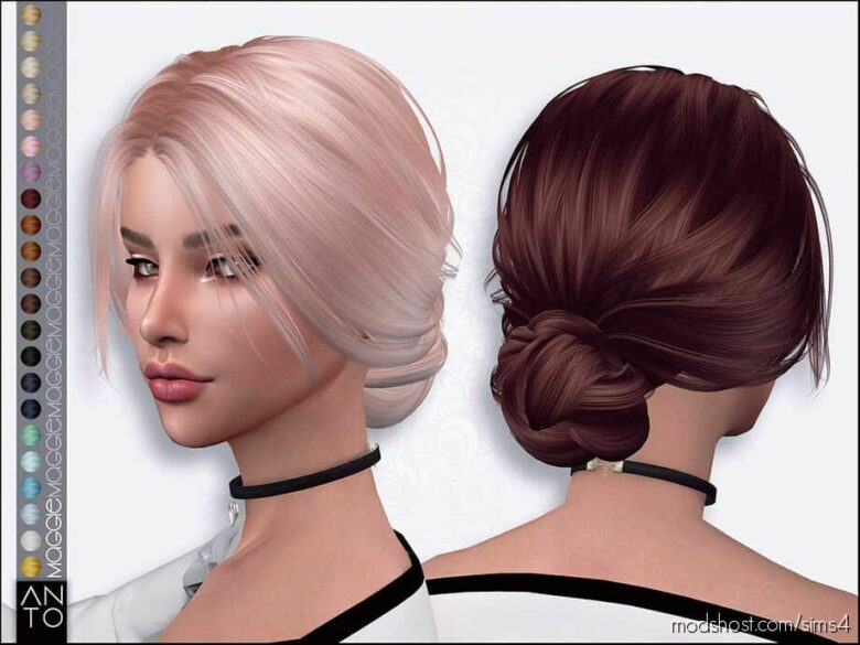 Sims 4 Female Mod: Maggie Hairstyle (Featured)