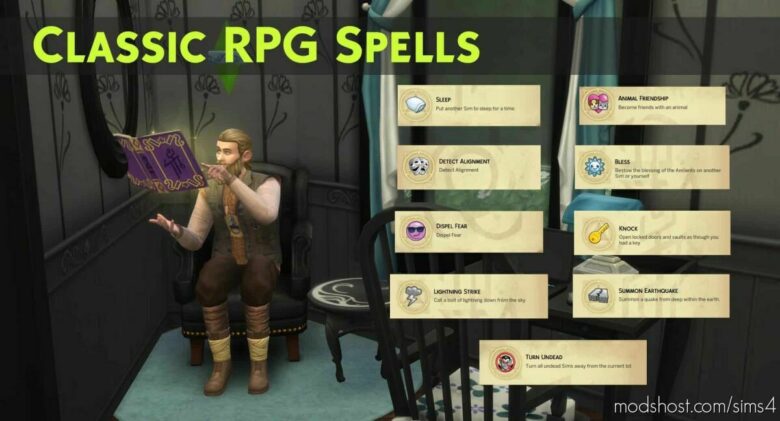 Sims 4 Mod: Classic RPG Spells (Featured)