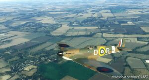 MSFS 2020 Douglas Livery Mod: Spitfire MK.1A D-B Douglas Bader (Image #2)