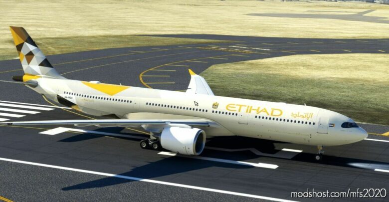 MSFS 2020 A330 Livery Mod: Etihad Airways Headwind A330-900 (Featured)