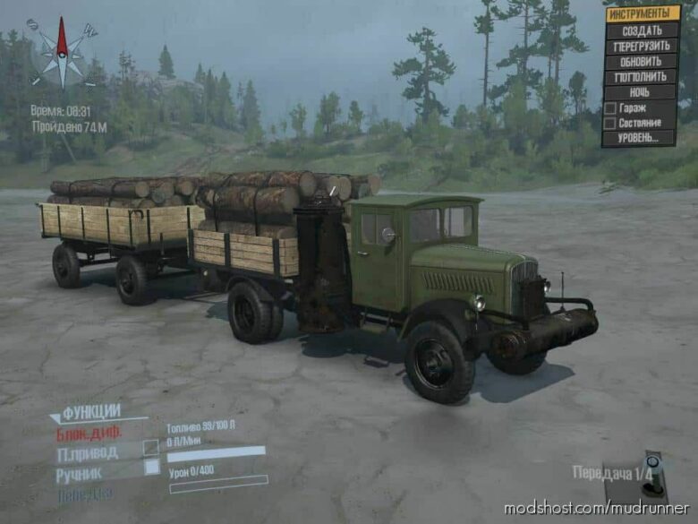 MudRunner Truck Mod: Opel Blitz Coal Engine (Featured)