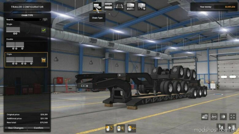 ATS Mod: Stacked SCS Lowboy Trailers (With Extra Cargo) V1.6 1.42 (Featured)