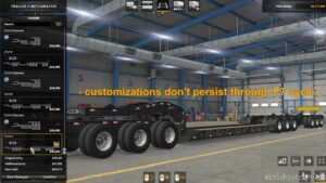 ATS Mod: Stacked SCS Lowboy Trailers (With Extra Cargo) V1.6 1.42 (Image #3)