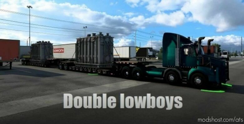 ATS Trailer Mod: Double Lowboys V2.0 (Featured)