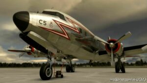 MSFS 2020 DC-6B Livery Mod: Rcaf North Star C-5 “Charlie Five” Tribute For Pmdg DC-6B (Image #2)