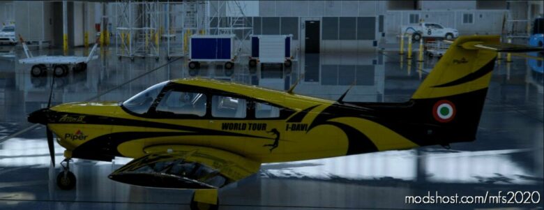 MSFS 2020 PA-28R Livery Mod: Turbo Arrow IV World Tour I-Davi (Featured)