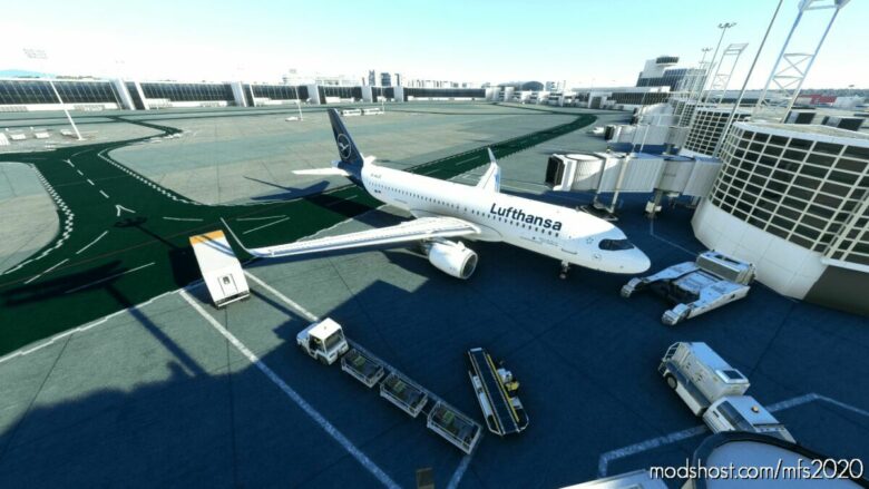 MSFS 2020 A320 Mod: Lufthansa Mesh Livery For Asobo A320 NEO (Featured)