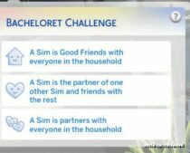 Sims 4 Mod: Custom Scenario: Bacheloret Challenge (Image #2)