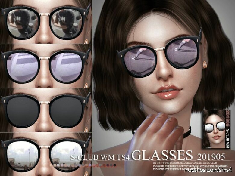 Sims 4 Accessory Mod: Sunglasses 201905 (Featured)