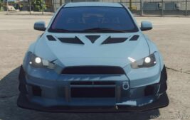 GTA 5 Mitsubishi Vehicle Mod: Lancer EVO X Varis Type 2 (Image #5)