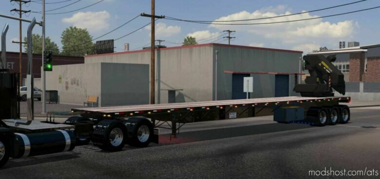 ATS Trailer Mod: Transcraft TL2000 Flatbed Custom 1.42 (Featured)