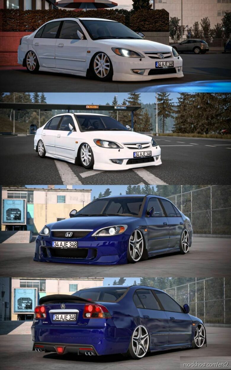 ETS2 Honda Car Mod: Civic Vtec2 1.42 (Featured)