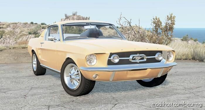 BeamNG Ford Car Mod: Mustang GT-A Fastback 1967 V1.1 (Featured)