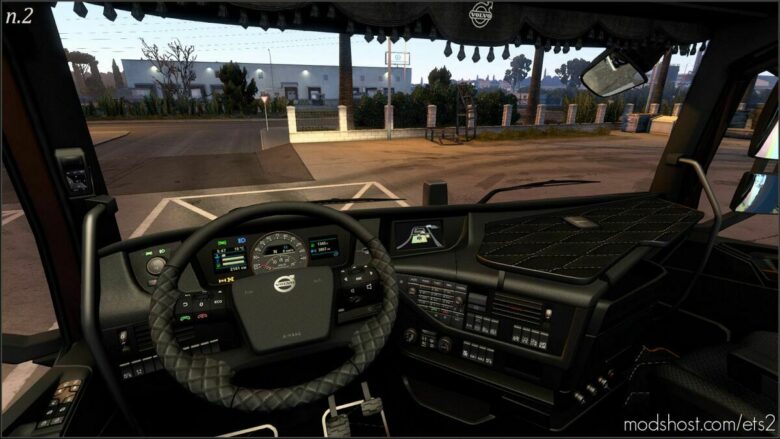 ETS2 Volvo Mod: Dark Grey Interior For Volvo FH16 2012 V1.1 (Featured)