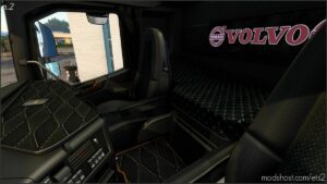 ETS2 Volvo Mod: Dark Grey Interior For Volvo FH16 2012 V1.1 (Image #4)