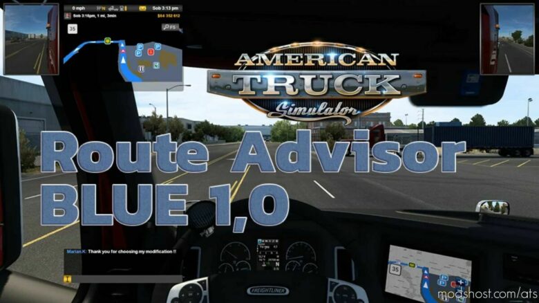 ATS Mod: Route Advisor Blue (Featured)