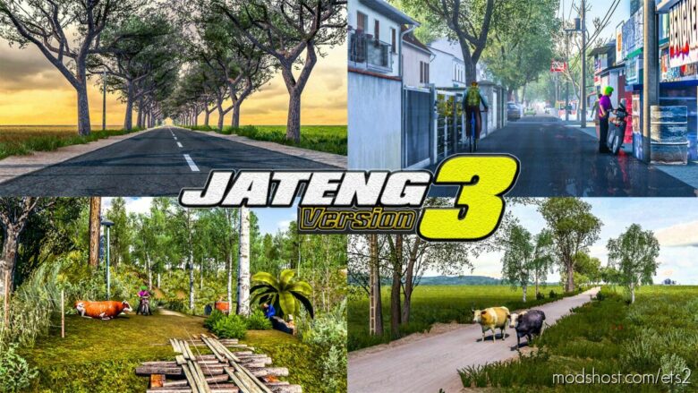 ETS2 Mod: NEW JATENG V3 MAP MOD REWORK 1.41 - 1.42 (Featured)