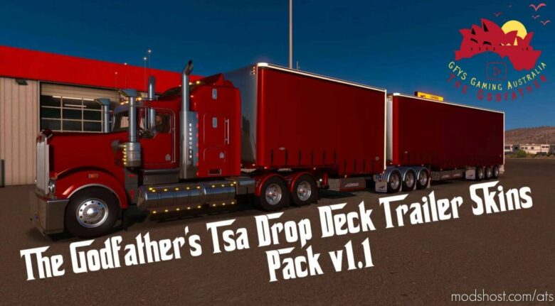 ATS Mod: The Godfather’s TSA Drop Deck Trailer Skins Pack V1.1 (Featured)