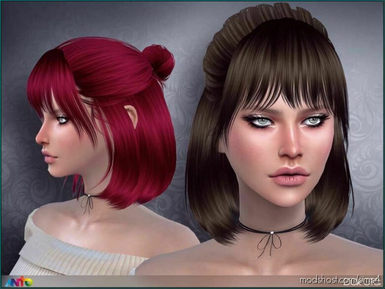 Sims 4 Female Mod: Dakota Hairstyle (Featured)