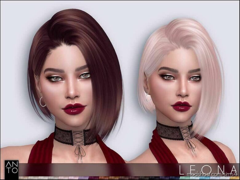 Sims 4 Female Mod: Leona Hairstyle (Featured)