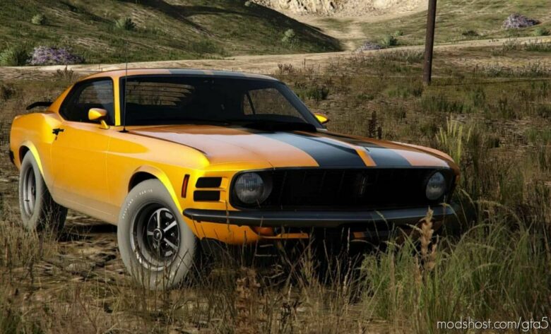 GTA 5 Ford Vehicle Mod: Mustang Boss (302) 1970 (Featured)