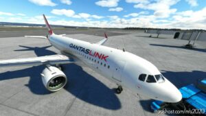 MSFS 2020 A320 Mod: Qantas Link Mesh Livery For Asobo A320 NEO (Featured)