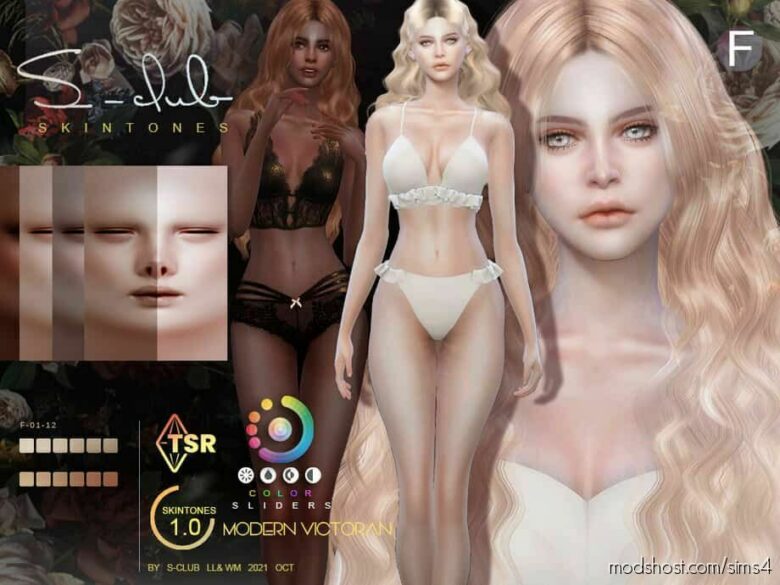 Sims 4 Mod: Modern Victorian Skintones Vskin 1.0 F (Featured)