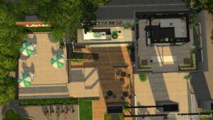 Sims 4 House Mod: Starbucks Coffee Shop – NO CC (Image #5)