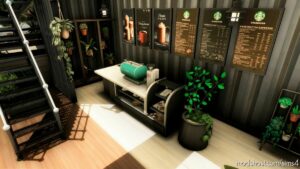 Sims 4 House Mod: Starbucks Coffee Shop – NO CC (Image #11)