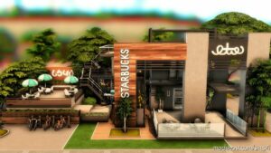 Sims 4 House Mod: Starbucks Coffee Shop – NO CC (Image #14)