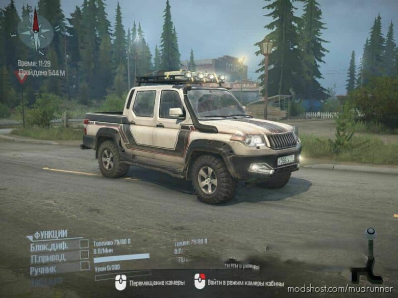 MudRunner UAZ Car Mod: Khan 317 Sentinel Mod (Featured)