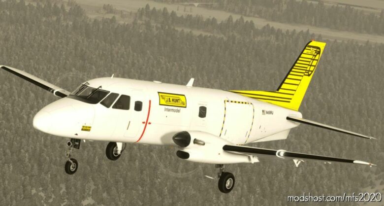 MSFS 2020 Embraer Livery Mod: Emb-110P Freighter – J.B Hunt – Fictional V3.0 (Featured)