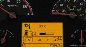 ATS Volvo Part Mod: Realistic Volvo VNL Dashboard Computer 1.42 (Image #3)