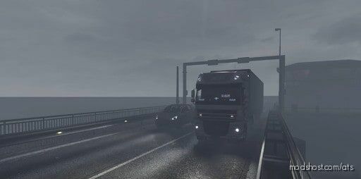 ATS Rain Weather Mod: Increased Rain Intensity V1.2 1.42 (Featured)