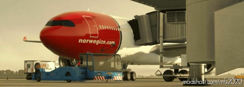 MSFS 2020 8K Livery Mod: Norwegian Ln-Lnf 8K (Fictional) (Featured)