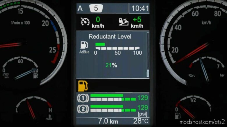 ETS2 Scania Part Mod: R & Streamline Realistic Dashboard Computer V1.1 1.42 (Featured)