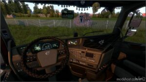 ETS2 Volvo Mod: Brown Interior For Volvo FH16 2012 V0.9 (Image #3)