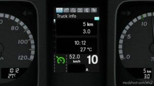 ETS2 Mercedes-Benz Part Mod: NEW Actros Realistic Dashboard Computer V1.1 1.42 (Image #3)