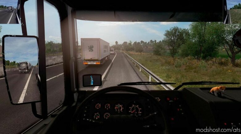 ATS Mirrors Mod: TOP Corner & Small Mirrors V1.4 1.43 (Featured)