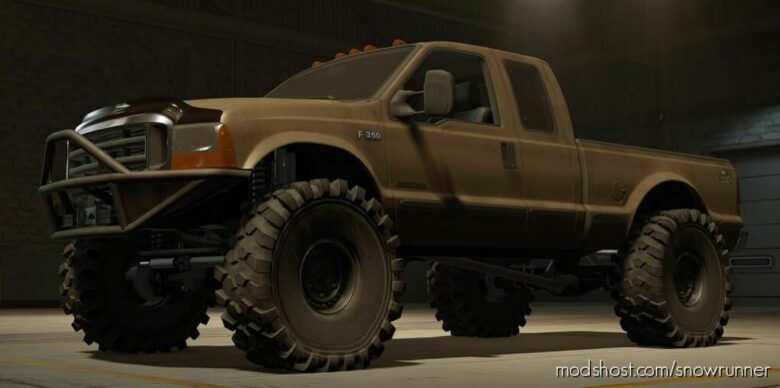 SnowRunner Ford Car Mod: 99 Ford F-350 Powerstroke V1.0.4 (Featured)