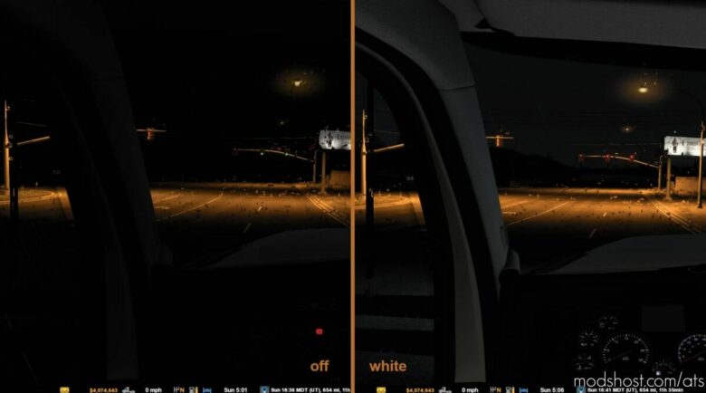 ATS Mod: Interior Cabin Lights V1.43 (Featured)