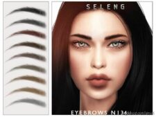 Sims 4 Adult Makeup Mod: Eyebrows N134 (Featured)