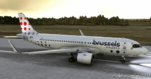 MSFS 2020 A32NX Mod: A32NX Brussels Airlines “2021 Livery” V1.01 (Image #2)